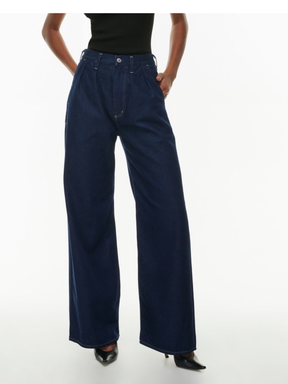 Citizens of Humanity Women’s Maritzy Pleated Trouser Jeans Hudson Size 33